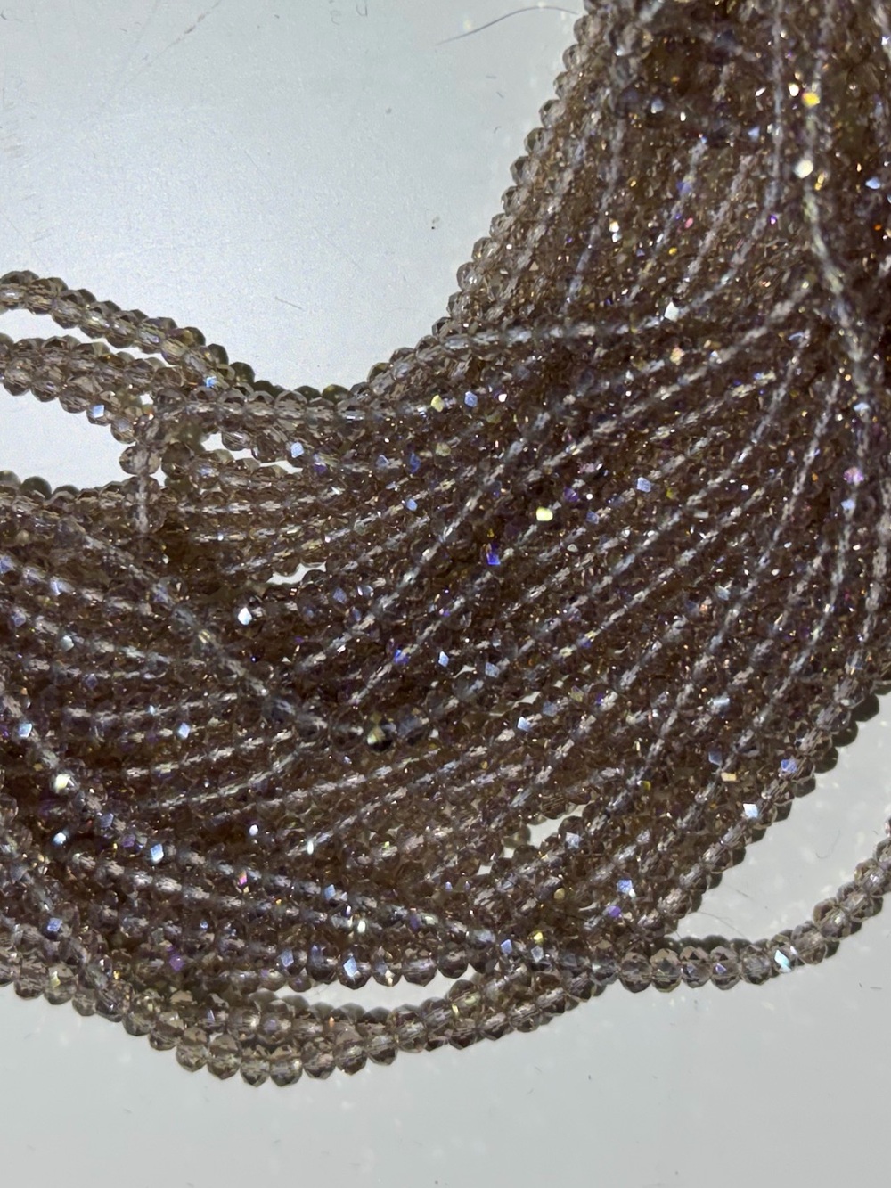 Multi-Strand Twisted Freeform Pearl & Glass Beaded Statement Choker Necklace. - Picture 4 of 7